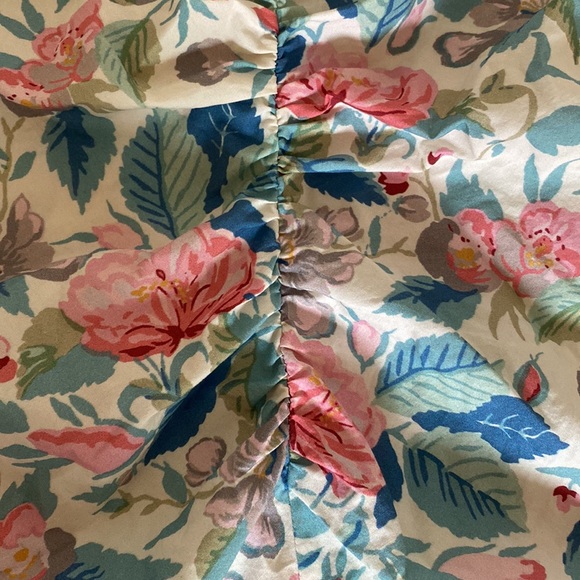 Rebecca Taylor Floral Puff Sleeve V Neck Blouse XS - Picture 10 of 10